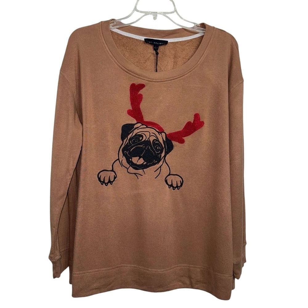 Jane & Delancey (NWT) Over Sized drop shoulder Sweatshirt, Size Large - Picture 6 of 9
